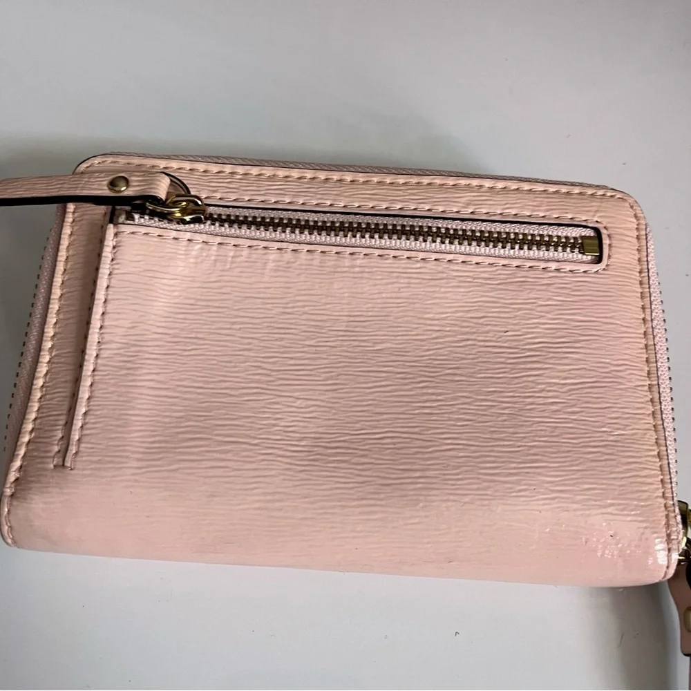 Kate Spade • Pink Bow Wallet / Phone Holder Wristlet